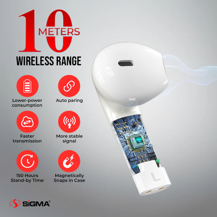 SiGMA wireless Earbuds Wave T6 TWS