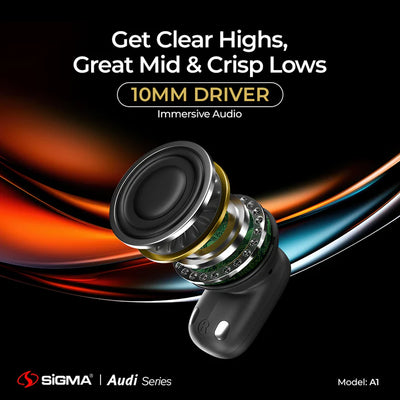 SiGMA Wireless Earbuds A-1 ANC+ENC
