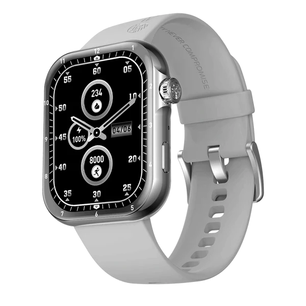 R-09 Smart Watch Metallic Body | Always on Screen | 1.96 Amoled Display