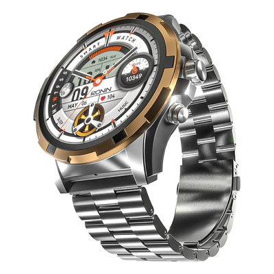 R-014 LUXE Smart Watch Amoled + AOD display | HD resolution | Luxury stainless steel built